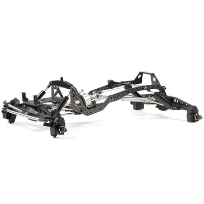 T3V1 Carbon Fiber LCG Chassis Kit RC Performance Carbon LCG Chassis Kit and Link Kit Capra Portal Axle ESC Battery Servo Plate (Links and Rear Riser) - color: Links and Rear Riser