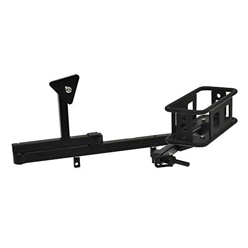 1/10 Scale RC Crawler Rear Bumper with Spare Tire Carrier for D90 D110 1:10 RC Crawler Car (B) - style: B