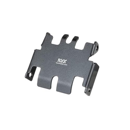 KYX Racing Stainless Steel Chassis Protective Plate Skid Plate Guard Chassis Guard Board Front Rear Axle Guard Plate Upgrades Accessories for 1/18 RC Crawler Car Traxxas TRX4M
