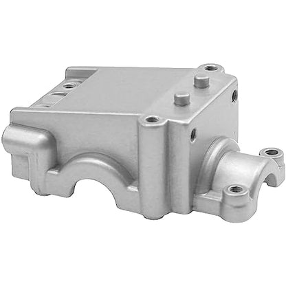 2Pack ShareGoo Metal Differential Gearbox Housing Cover Compatible with WLtoys 144001 124019 124018 1/14 RC Car (Silver) - color: Silver