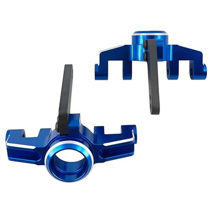 Front Steering Knuckles Caster Blocks for ARRMA Mojave Kraton 4S (Blue) | Aluminum,1/8,1/10,Outcast,BLX,ARA330792,Front Hubs,CNC Machined,High Strength,Precision Fit,Wear Resistant,RC Upgrade - color: Blue