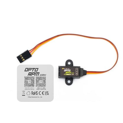 FrSky Opto RPM ADV Sensor, Optical Isolated RPM Feedback, Supports FBUS & S.Port Protocol, Real-time Motor Speed Telemetry for RC Airplane Gas Engine & Electric Motor