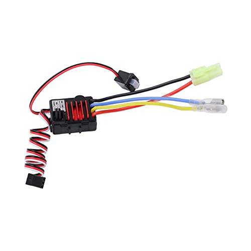 RC 25A Brushed ESC, Waterproof Integrated Design with Multiple Protection Functions and Durable Material, for 1/18 1/24 RC Car Electric RVs Truck Climbing Car Tank