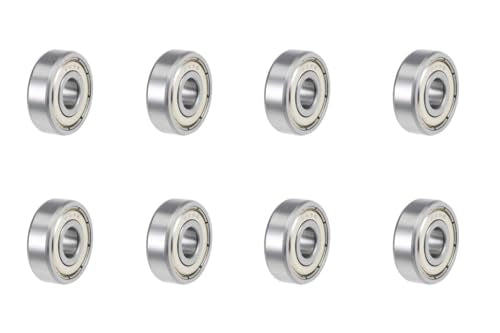 8-Pack 629-ZZ Double Rubber Sealed deep Groove Ball Bearings, 9MMx26MMx8MM, pre-Lubricated, Stable Performance, and Cost-Effective Ball Bearings - size: 629ZZ