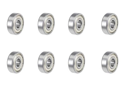 8-Pack 629-ZZ Double Rubber Sealed deep Groove Ball Bearings, 9MMx26MMx8MM, pre-Lubricated, Stable Performance, and Cost-Effective Ball Bearings - size: 629ZZ