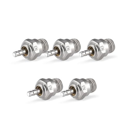 N3 Hot Spark Glow Plug for RC Nitro Engines Car Truck Buggy Pack of 5, Spark Plugs for Traxas T-maxx Kyosho HSP1 HPI Redcat, Powerful 70117 Nitro Engine Parts Replace OS 8 - style: N3
