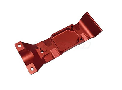 Aluminium Alloy Rear Chassis Skid Plate fits Traxxas 1/10 New EREVO 2.0 E REVO - RED