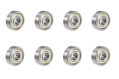 8-Pack 628-ZZ Double Rubber Sealed deep Groove Ball Bearings, 8MMx24MMx8MM, pre-Lubricated, Stable Performance, and Cost-Effective Ball Bearings - size: 628ZZ