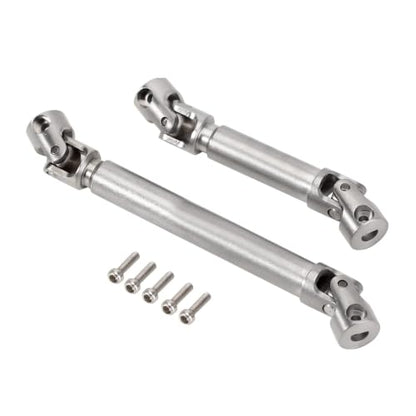 SCX24 Driveshaft Set, 20g Stainless Steel, 2-Pack | Front and rear center drive shafts, compatible with SCX24 Gladiator and Dodge Power Wagon RC crawler