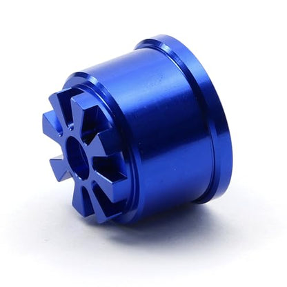 Aluminum Differential Locker Shell Diff Lock Cover RC Replacement Upgraded Parts for 1/10 TRAXXAS Summit RC Car, Blue - color: Blue Diff Shell