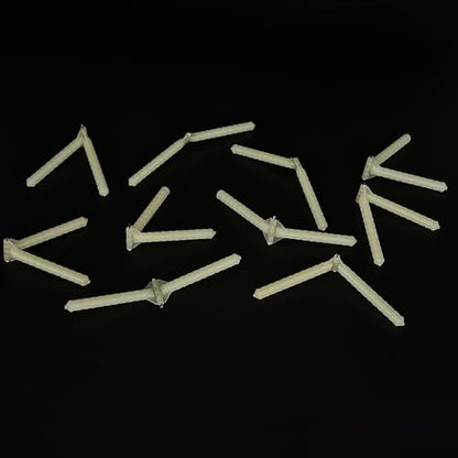 10PCS RC Airplane Plastic Needle Hinge Pin Hinge for RC Plane Helicopter Aircraft DIY Model Plane Fix Wing Parts Foam Model Plane Replacement (4.5x76mm) - style: 4.5x76mm
