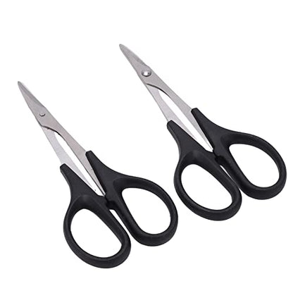 RC Curved Scissors and Hole Puncher Kit, Aluminum Alloy Body Reamer for RC Car Drone Shell Trimming, 014mm Adjustable Cutter with Ergonomic Grip (Silver) - color: Silver