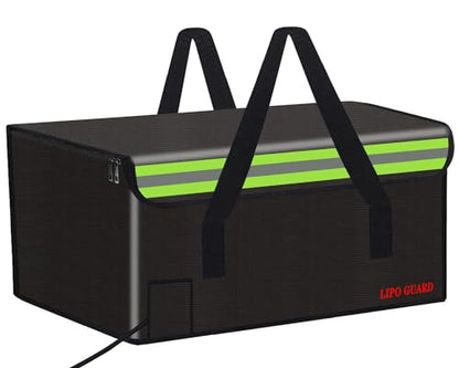 19.7"x13.8"x11.8" Ebike Battery Safe Bag Fireproof Charging Lipo Bag Large Capatity for Lipo Battery Pack Storage Charging Transport, Home Office Travel Fireproof Safe Storage Pouch - size: 500*350*300mm