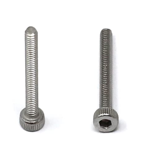 iexcell 100 Pcs M2 x 20mm Thread Pitch 0.4 mm Stainless Steel 304 Hex Socket Head Cap Screws Bolts Kit - size: M2 x 20mm