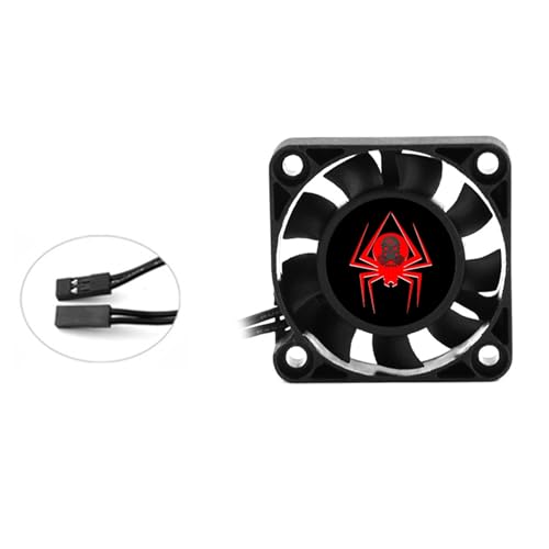 RC Car Motor Cooling Fan 25mm 30mm 35mm 40mm 50mm High Speed Heatsink 28000RPM ESC Fans for 1/8 1/10 1/12 1/16 Scale Truck Off Road Crawler Car 540 550 Brushless OR Brushed Motors (45MM) - size: 45MM