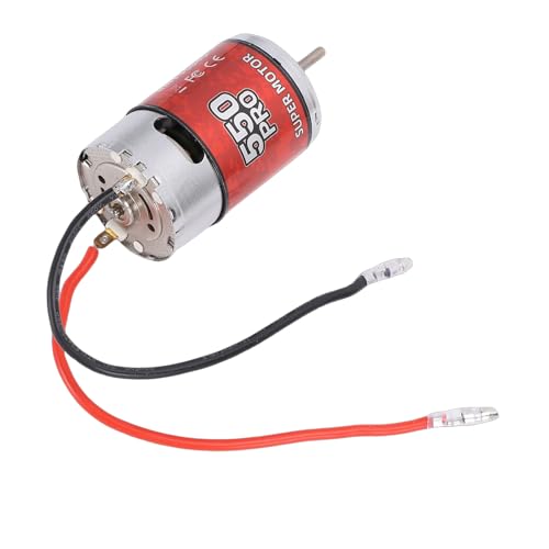 Zunate 550 45T Brushed Motor for RC Crawler Car and Boat, Stainless Steel Cover with Copper Components for Stable Power Output and Consistent Performance Specs