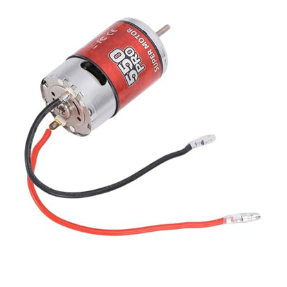 550 45T Brushed Motor RC Crawler Motor, Efficient Design for Stable Power, Compatible with Arrma HSP Redcat, Easy Installation, Stainless Steel & Copper, High Reliability, Long