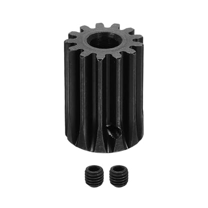 uxcell 1.5 Mod 13T Spur Gear 8mm Bore, 1045 Steel Pinion Gear Black Surface Treatment, 20°Pressure Angle, for Spur Rack and RC Model Car or Motor DIY - size: 1.5 Mod 13T, 8mm