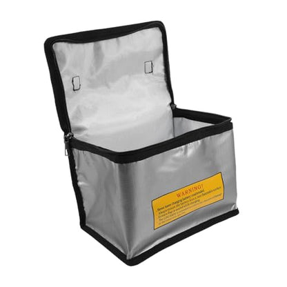 UKCOCO Fireproof Explosionproof Lithium Battery Bag for Drones and RC Cars Large Capacity Organizer Safety Strap and Insulated Design