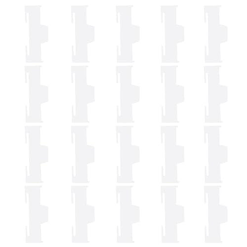 skrnrhrery Servo Cable Clip Lock, 20pcs Servo Extension Cable Safety Connector Clips Lead Wire Lock, for Rc Servo Expansion Cable Or Servo Y Adapter Cable, Jr Servo Cable Kit. (White)… - color: (White)