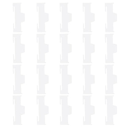 skrnrhrery Servo Cable Clip Lock, 20pcs Servo Extension Cable Safety Connector Clips Lead Wire Lock, for Rc Servo Expansion Cable Or Servo Y Adapter Cable, Jr Servo Cable Kit. (White)… - color: (White)