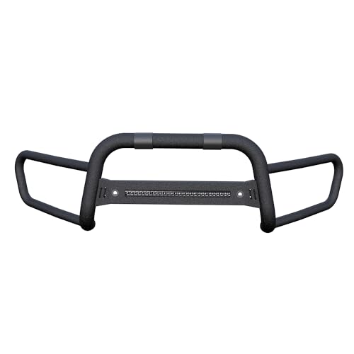 Black Horse - MODULAR BEACON FRONT RUNNER Bumper Guard With 20” LED Lights Textured Black Compatible with 2005-2021 Nissan Frontier-BFRN10
