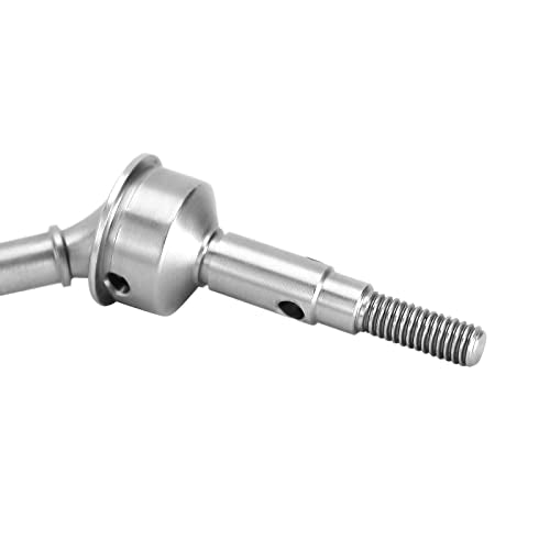 INJORA +2mm Extended Thread Dogbone CVD Axle Shafts for 1/18 TRX4M Axles - size: Front&Rear