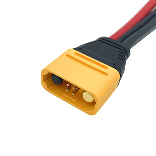 FLY RC AS150U Male Connector 70A Copper Plated Plug | Resistance Adapter Cable, For RC Racing Drone FPV Model, Battery Cable Spare Part - style: AS150U Male Connector