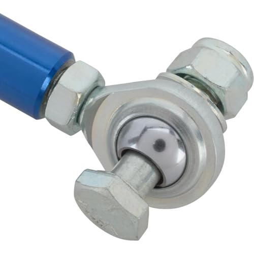25-1/2 Inch Aluminum Throttle Linkage, 1/4 Inch Rod Ends, Red - color: Red