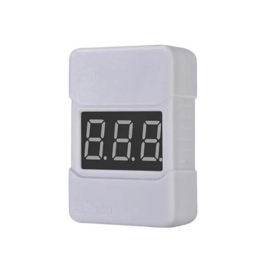 RC Helicopter Aircraft Parts BX100 1-8S Lipo Battery Voltage Tester/Low Voltage Buzzer Alarm/Battery Voltage Checker with Dual Speakers Replaceable Accessories (Size : White) - size: White