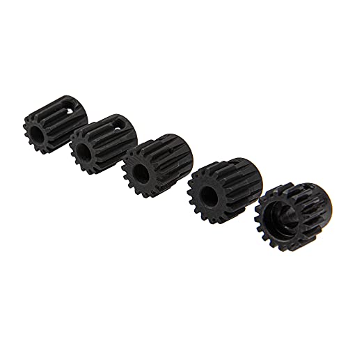 5Pack ShareGoo Steel 48P 3.175mm Pinion Gear Sets 13T 14T 15T 16T 17T fit 3.175mm (1/8-Inch) Shaft Compatible with Arrma HPI Kyosho Losi Axial Traxxas Tamiya Associated 1/10 RC Car Monster Truck Buggy