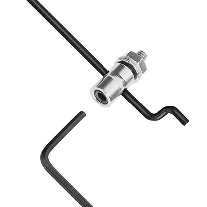 Hobbypark 20pcs 1.3mm Adjustable Pushrod Connector Linkage Stopper & Φ1.2mm x L180mm Steel Z Style Pushrods Parts for RC Airplane Plane Boat Replacement