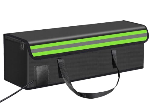 16.54"X5.51"X5.1" Lipo Safe Bag Fireproof Bag for Lipo Battery Pack Storage Charging Transport,Home Office Travel Fireproof Safe Storage for Cash Valuables Jewelry Passport Power bank Lipo Battery - size: 420*140*130mm
