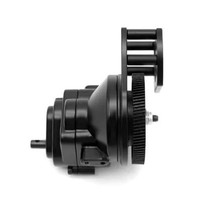 RC Gearbox Compatible with Rc4wd D90II TF2 D110 Metal Single Speed Gearbox Upgrade Transmission 1/10 RC for Climbing Car Spare Parts