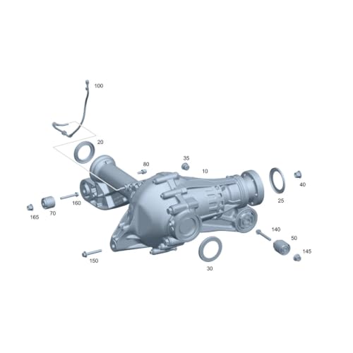 Front Differential 3.69 Ratio A1673305200 Compatible With Benz GLE GLS W167 AMG 4MATIC Car Accessories