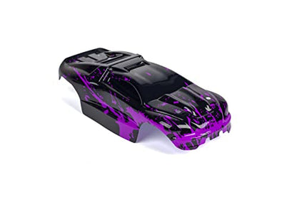 SummitLink Custom Body Muddy Purple Over Black Style Compatible for e-Revo Mini 1/16 Scale RC Car or Truck (Truck not Included) ERMN-BP-01