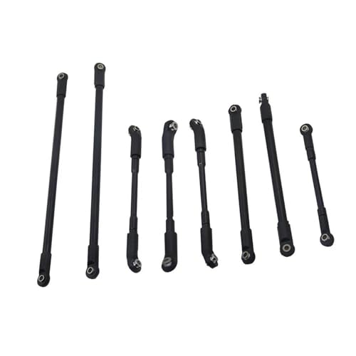 RC Links Linkage Compatible with D110 1/10 RC Crawler Car Model Upgrade Parts Accessorie 8Pcs Aluminum Alloy Link Rod with Ball End Linkage Set