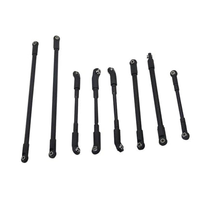 RC Links Linkage Compatible with D110 1/10 RC Crawler Car Model Upgrade Parts Accessorie 8Pcs Aluminum Alloy Link Rod with Ball End Linkage Set