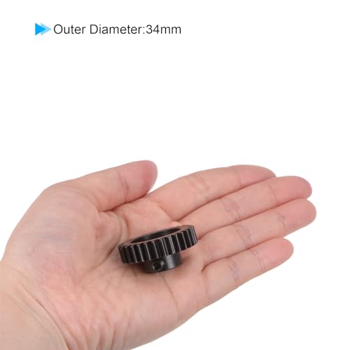 uxcell Mod 1 32T Pinion Gear 8mm Bore Hardened Steel Motor Rack Spur Gear for RC Car Truck Gear Drive