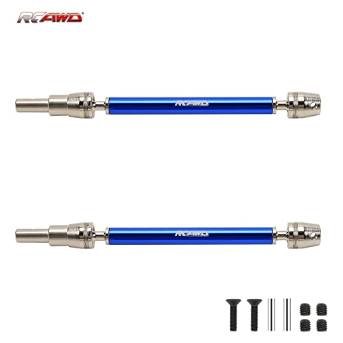 RCAWD 1/10 CVD Driveshafts for Kraton 4S V2 & Outcast 4S V2 Upgrades (Only Fit V2), Axles Joint Shafts Aluminum Parts for ARRMA #ARA311147#ARA4408V2#ARA4410V2 Blue