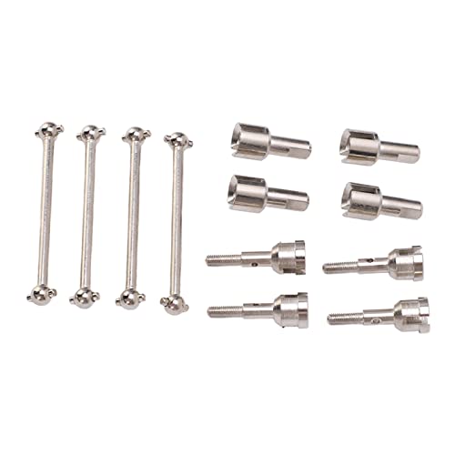 RC Dogbone Axle Diff Cup Joint Set for A949 A959 A969 A979 K929 118 Scale Car Upgrade Aluminum Alloy Drive Shaft Replacement Parts Kit (Silver) - color: Silver