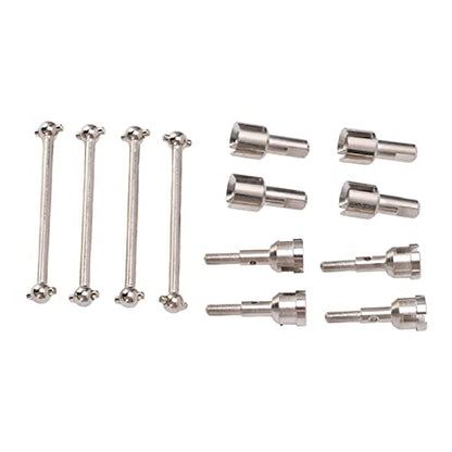 RC Dogbone Axle Diff Cup Joint Set for A949 A959 A969 A979 K929 118 Scale Car Upgrade Aluminum Alloy Drive Shaft Replacement Parts Kit (Silver) - color: Silver