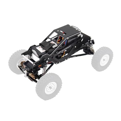 Alloy Frame Chassis Kit, Precision Aluminum Crawler Body Panels with Link Mounting Points, Stable Operation for SCX24 Remote Control Car