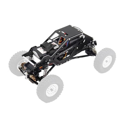 Alloy Frame Chassis Kit, Precision Aluminum Crawler Body Panels with Link Mounting Points, Stable Operation for SCX24 Remote Control Car