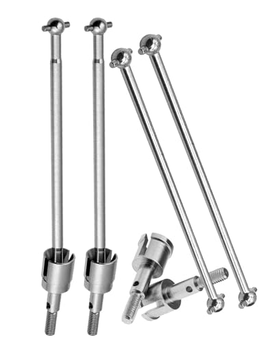 Drive Shaft Upgrades Part for Red cat Volcano Epx/PRO,ARRCat Metal 90MM Dogbones Drive Shaft 08029 & Stub Wheel Axle 02033，RC Hops Up Upgrades Parts Dogbones&Stub Wheel Axle,(90mm, 8-Pack),Silver - color: Silver - (90mm, 8-pack)