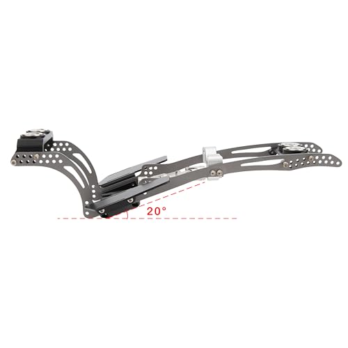 MEUS RACING Titanium LCG Chassis MD24 Chassis for Axial SCX24 1/24 RC Crawler Upgrades (MD24 Chassis) - color: Md24 Chassis