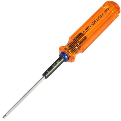 MIP 9209 Metric Hex Screwdriver RC Tools Kit (2.5mm) – Precision Hexagon Screwdriver for RC Cars, Quadcopter, Helicopter, and FPV Racing Drone Models - size: 2.5mm