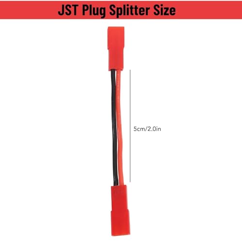 JST Female to JST Female Connector,5Pcs 22AWG 2 Inch RC Motor ESC Conversion Cable Plug Wire Adapter Electronic ESC Motor Extension Cable for RC Car Boat Accessories