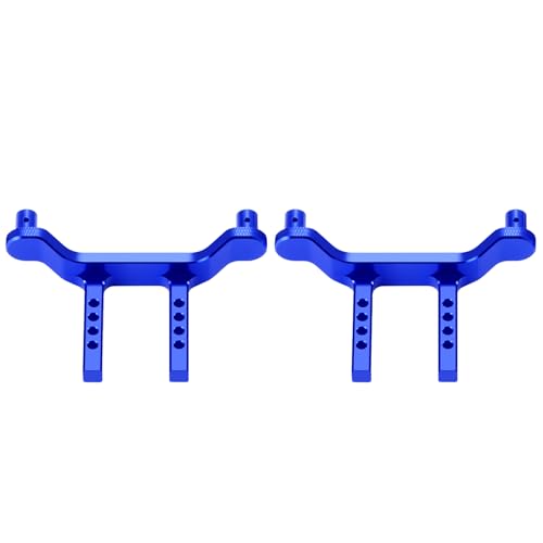 Aluminum RC Front Rear Body Mount Post for 1/18 Tra-xxas Latrax Desert Prerunner SST RC Car Upgrades (Blue) - color: Blue