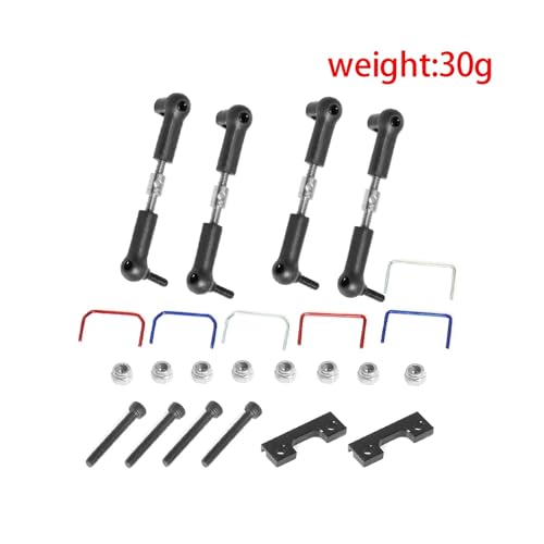 Rc Connecting Rod for Traxxas for Slash for E-Revo 1/16 Front and Rear Wide Sway Bar Anti Roll Bar Kit RC Car Parts and Accessories Upgrade Replacement Use